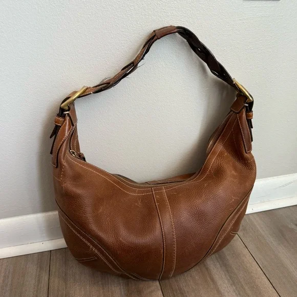 Coach | Bags | Coach Soho Dylan Hobo Genuine Leather Bag Braided